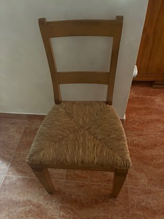 6 Sillas de Madera Maciza