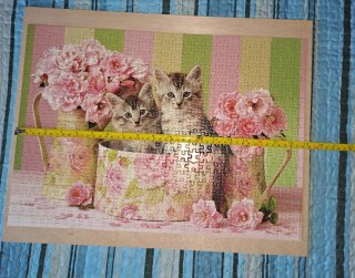 Puzzle 500 piezas Gatitos y Flores
