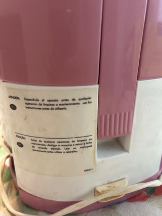 Licuadora Vintange Fagor rosa y blanca