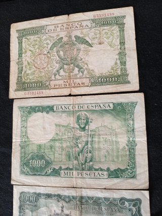 Lote de 4 Billetes Antiguos Españoles