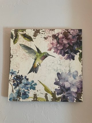 Cuadros de colibríes y flores