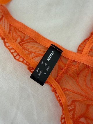 Body de encaje naranja Undiz Talla S