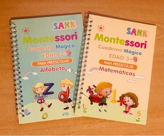 Cuaderno Nuevo para 3 años ( 4 Libros) Montessori
