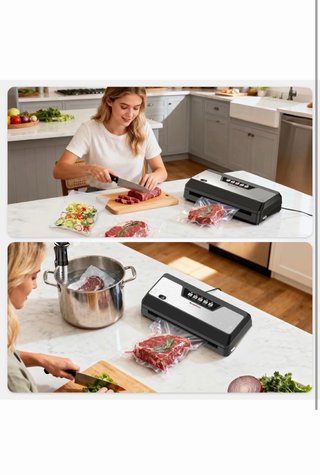 Envasadora Vacío Bonsenkitchen 125W VS3019 4 Modos