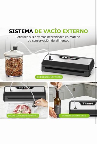 Envasadora Vacío Bonsenkitchen 125W VS3019 4 Modos