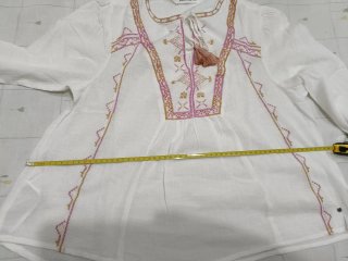 Blusa Brownie bordada talla M