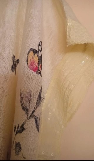 Blusón estampado mariposas