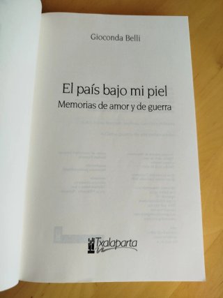 El país bajo mi piel memorias de amor y de guerra