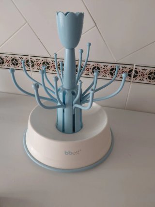Escurridor de Biberones Bbest Azul y Blanco
