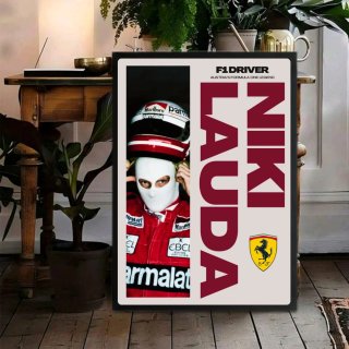 Quadro Niki Lauda Ferrari F1