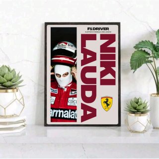 Quadro Niki Lauda Ferrari F1