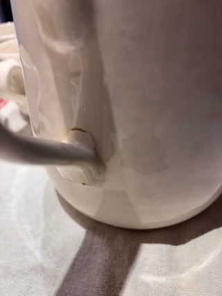 Chocolatera y tazas de loza inglesae
