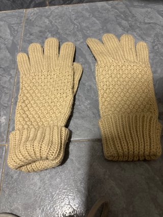 Guantes de lana tejidos para chica