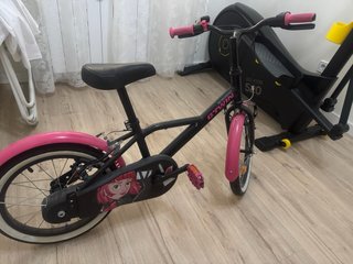 Bicicleta infantile B'TWIN rosa e nera