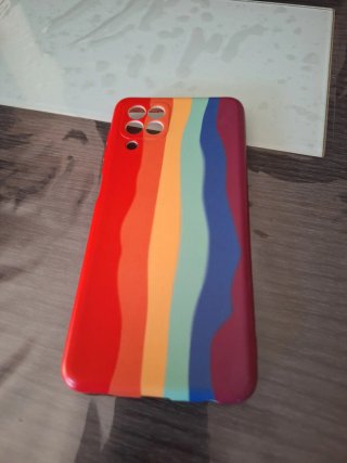 Funda móvil A22 4G arcoíris
