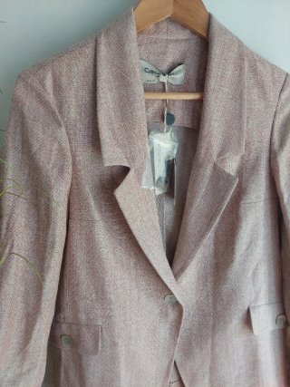 Blazer Lino Algodón Italiana nueva T40 Camomilla