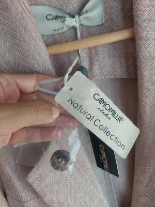 Blazer Lino Algodón Italiana nueva T40 Camomilla