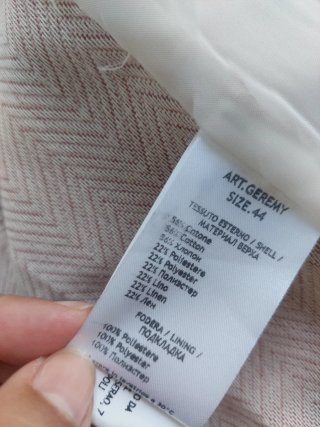 Blazer Lino Algodón Italiana nueva T40 Camomilla