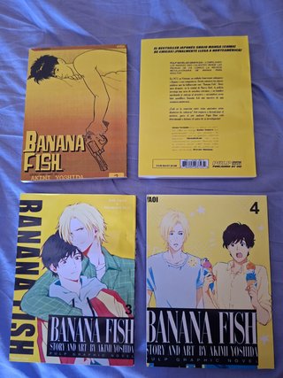 BANANA FISH vol 1, 2,3,4 Akimi Yoshida español/nu