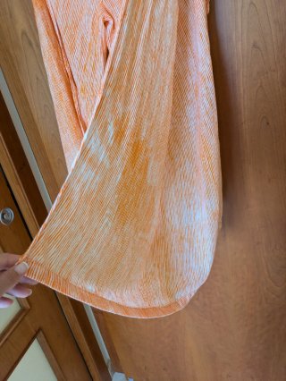 Pantalón pareo rayas naranja nuevo sololavado1vez