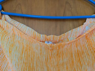 Pantalón pareo rayas naranja nuevo sololavado1vez