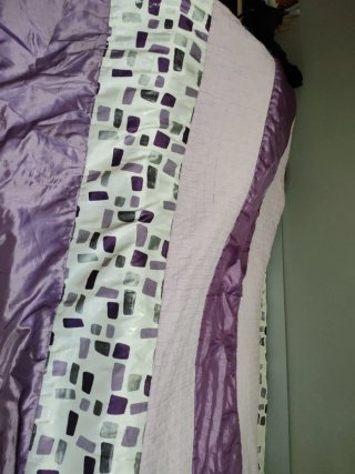 Colcha Cama 90cm Morado Satinado