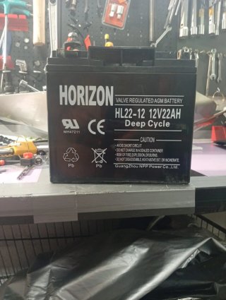 Batería HORIZON 12V 22AH AGM Deep Cycle