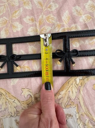 Cintura Elisabetta Franchi nera con fiocchi