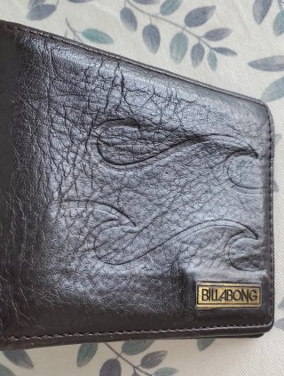 Cartera Tarjetero Billabong Piel Marrón
