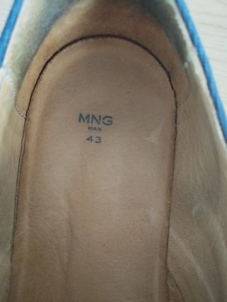 Zapatos de vestir Mango azul talla 43