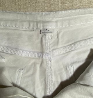 Shorts vaqueros blancos Talla XL | Tiro alto