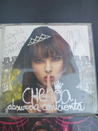 Lote 4 CDs +  1 Dvd Chenoa Firmados
