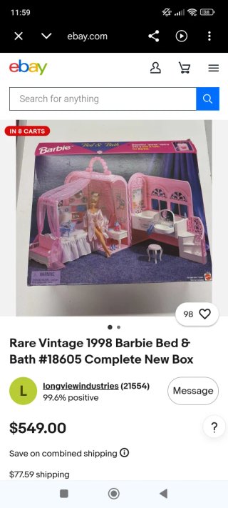 Maletín habitación de ensueño Barbie 1998