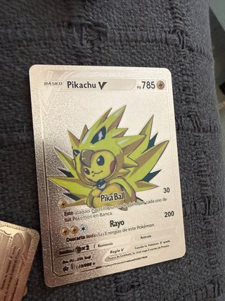 Carta Pokémon Ash y Pikachu