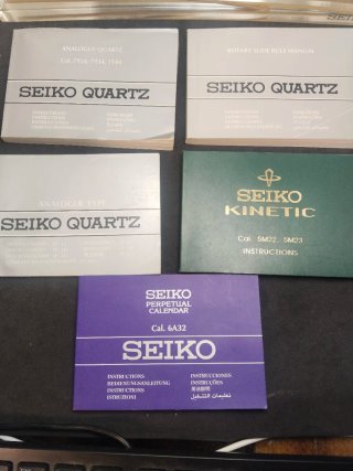 Set di manuali per orologi Seiko