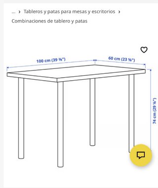 Mesa de estudio blanca
