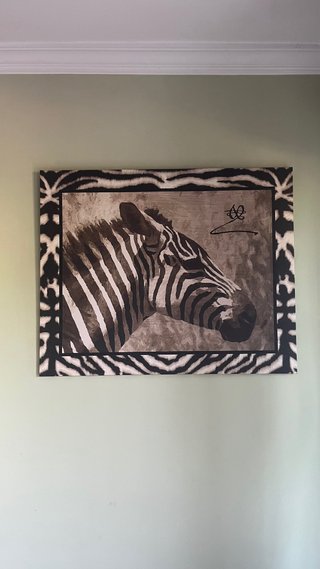 Cuadro Decorativo Cabeza de Zebra