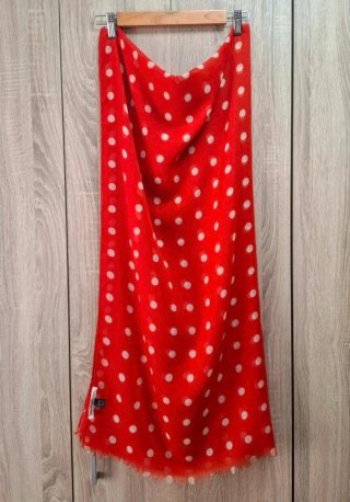 Pañuelo Mango Maxi Rojo Lunares Blancos
