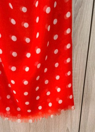 Pañuelo Mango Maxi Rojo Lunares Blancos