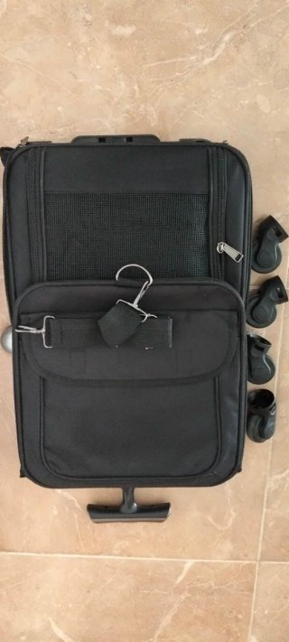 Transportín para mascotas negro