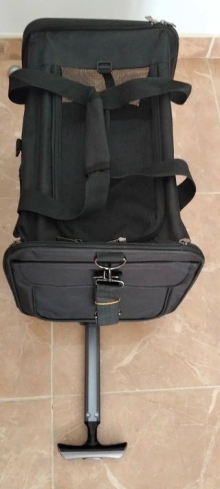 Transportín para mascotas negro