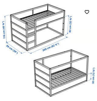 Cama infantil con tienda espacial