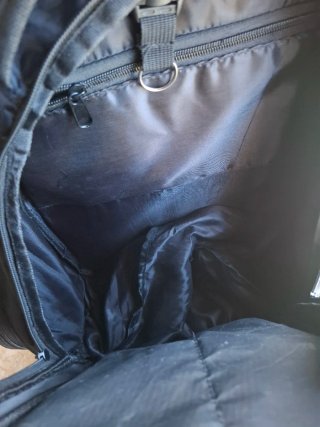 Mochila Paletero Softee Negra y Azul