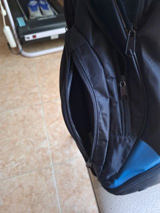 Mochila Paletero Softee Negra y Azul