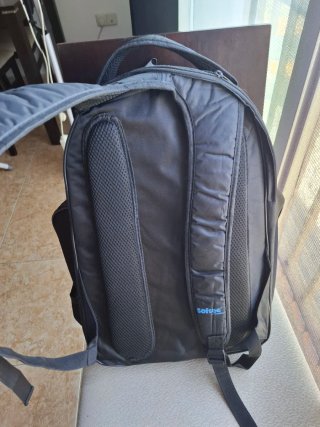 Mochila Paletero Softee Negra y Azul