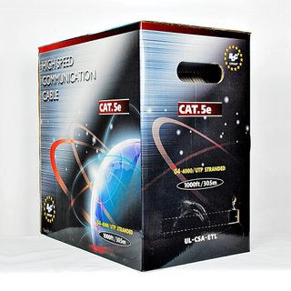 305m CABLE UTP LAN ETHERNET CAT5e UNIFILAR