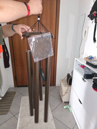 Campanello a vento Vevor marrone