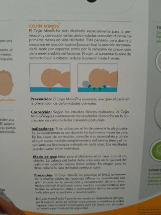 Cojín Mimos para plagiocefalia bebé - talla XS
