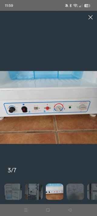 Nevera de gas y luz