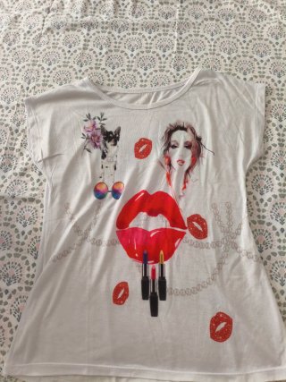 Camiseta Talla Única Estampada